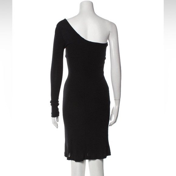 The Row Black Long Sleeve with One-Shoulder Dress - Picture 3 of 3